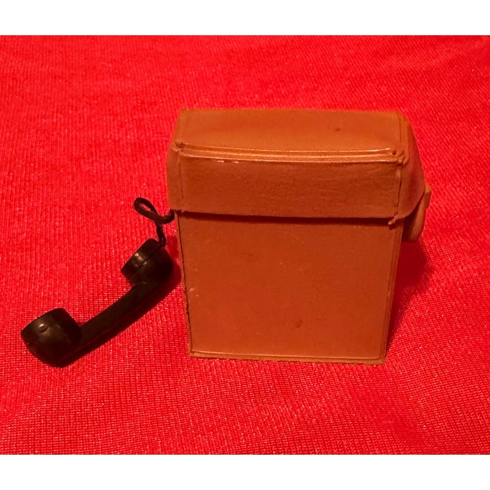 Vintage 1964 Hasbro GI Joe #7517 Command Post Set Brown Field Telephone C7